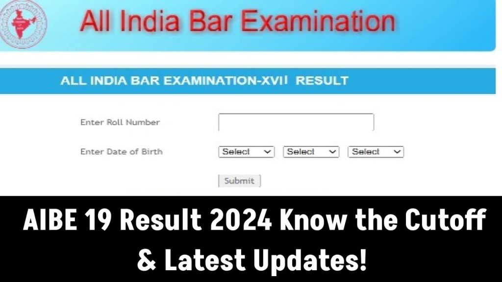 AIBE 19 Result 2024 equired cutoff