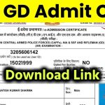 SSC GD Admit Card 2025 Released at ssc.gov.in, Download Constable Hall Ticket