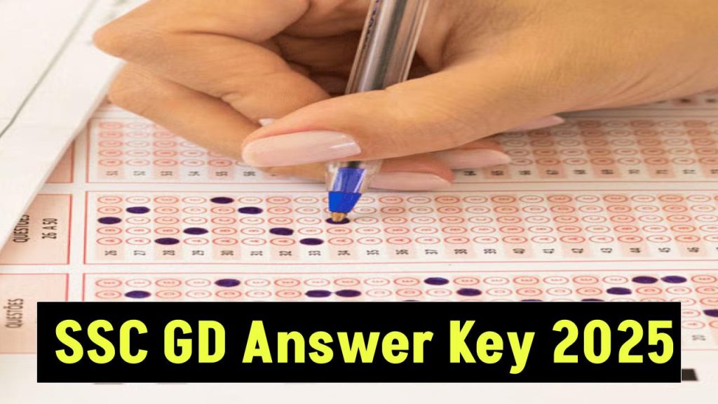 SSC GD Answer Key 2025 Live Soon