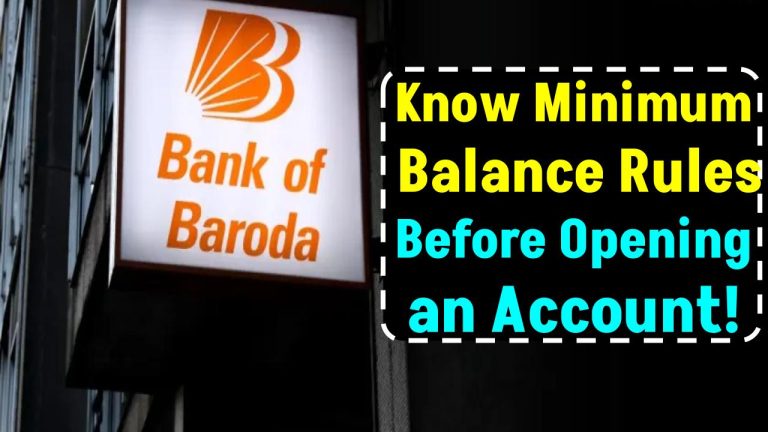 BOB Minimum Balance Rule: Know Bank of Baroda's Minimum Balance Rules Before Opening an Account!