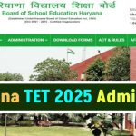 Haryana TET 2025: Admit Card Release Date Announced – Check New Exam Dates Here!