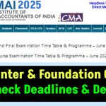 ICMAI 2025 Exam Dates Out! Complete Schedule for Final, Inter & Foundation Courses—Check Deadlines & Details