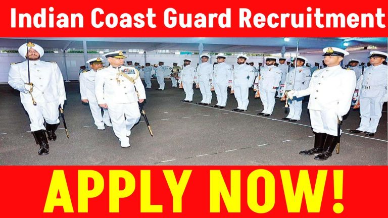 Indian Coast Guard Recruitment: Indian Coast Guard recruitment notification released for 10th and 12th pass