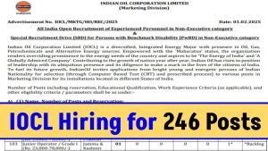 IOCL Hiring for 246 Posts Jr Operator, Attendant, and Business Assistant – Apply Online!