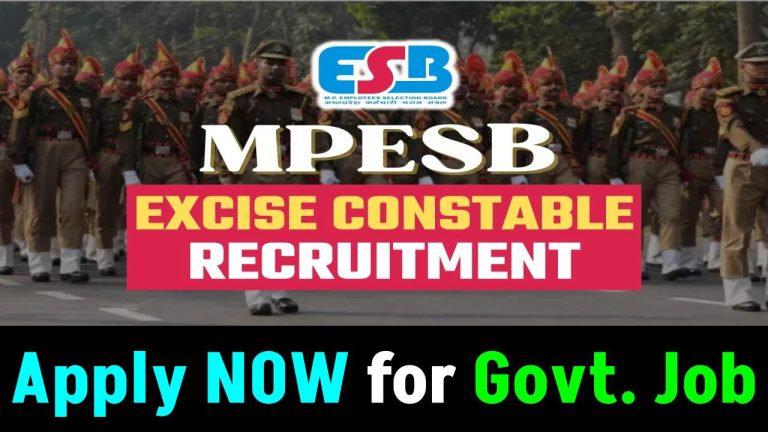 MP Excise Constable Recruitment 2025! 12th Pass? Apply NOW for Govt Job