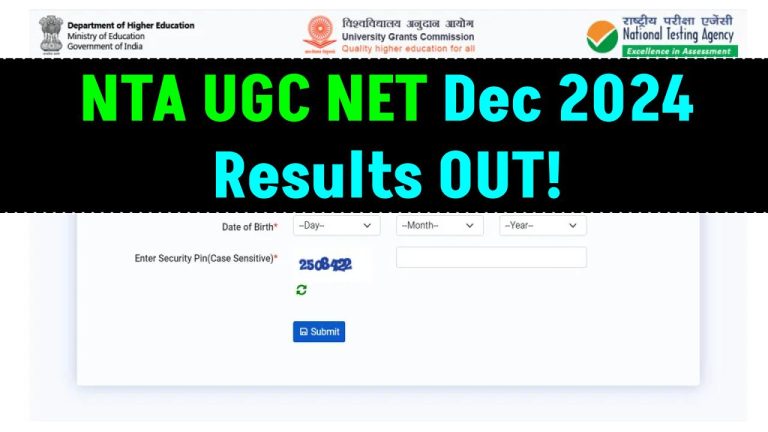 NTA UGC NET Dec 2024 Results OUT! Check Scorecard & Cutoff Marks Now!