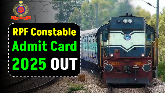 RPF Constable Admit Card 2025 OUT – Check Exam Date & City Intimation Slip @ rrbapply.gov.in