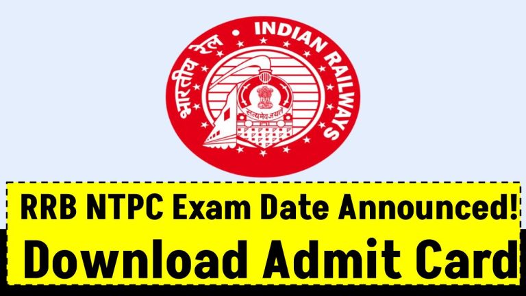 RRB NTPC Exam Date Announced! Admit Card Download & Full Schedule Here!