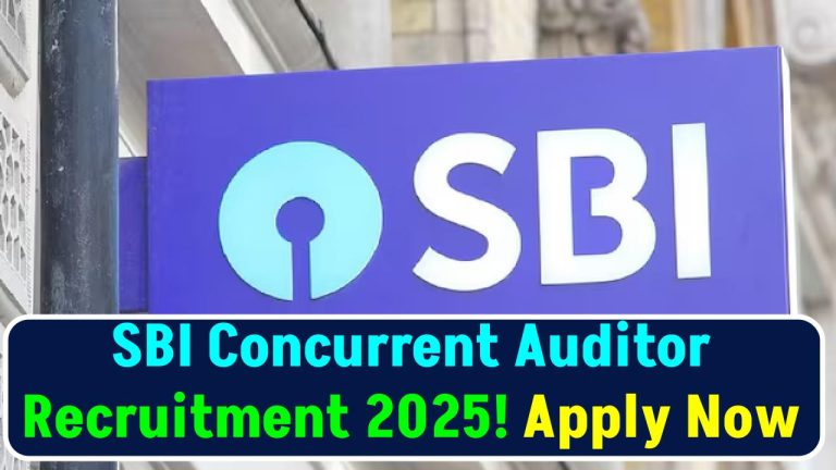 SBI Concurrent Auditor Recruitment 2025: 1,194 Vacancies Announced – Apply Now at sbi.co.in