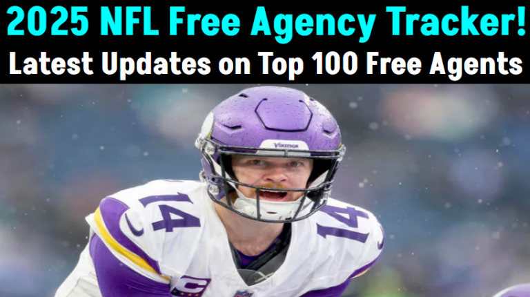 2025 NFL Free Agency Tracker: Latest Updates on Top 100 Free Agents, Including Josh Sweat, D.J. Reed & More!