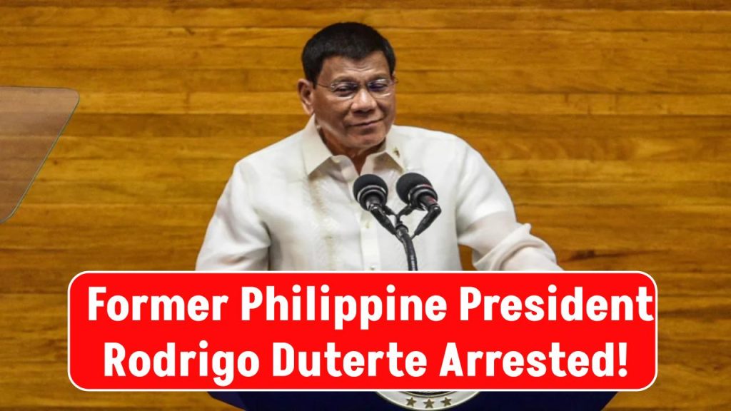 Former Philippine President Rodrigo Duterte Arrested in Manila Over 'War on Drugs' Crackdown!