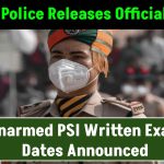 Unarmed PSI Written Exam Dates Announced – Gujarat Police Releases Official Notice!